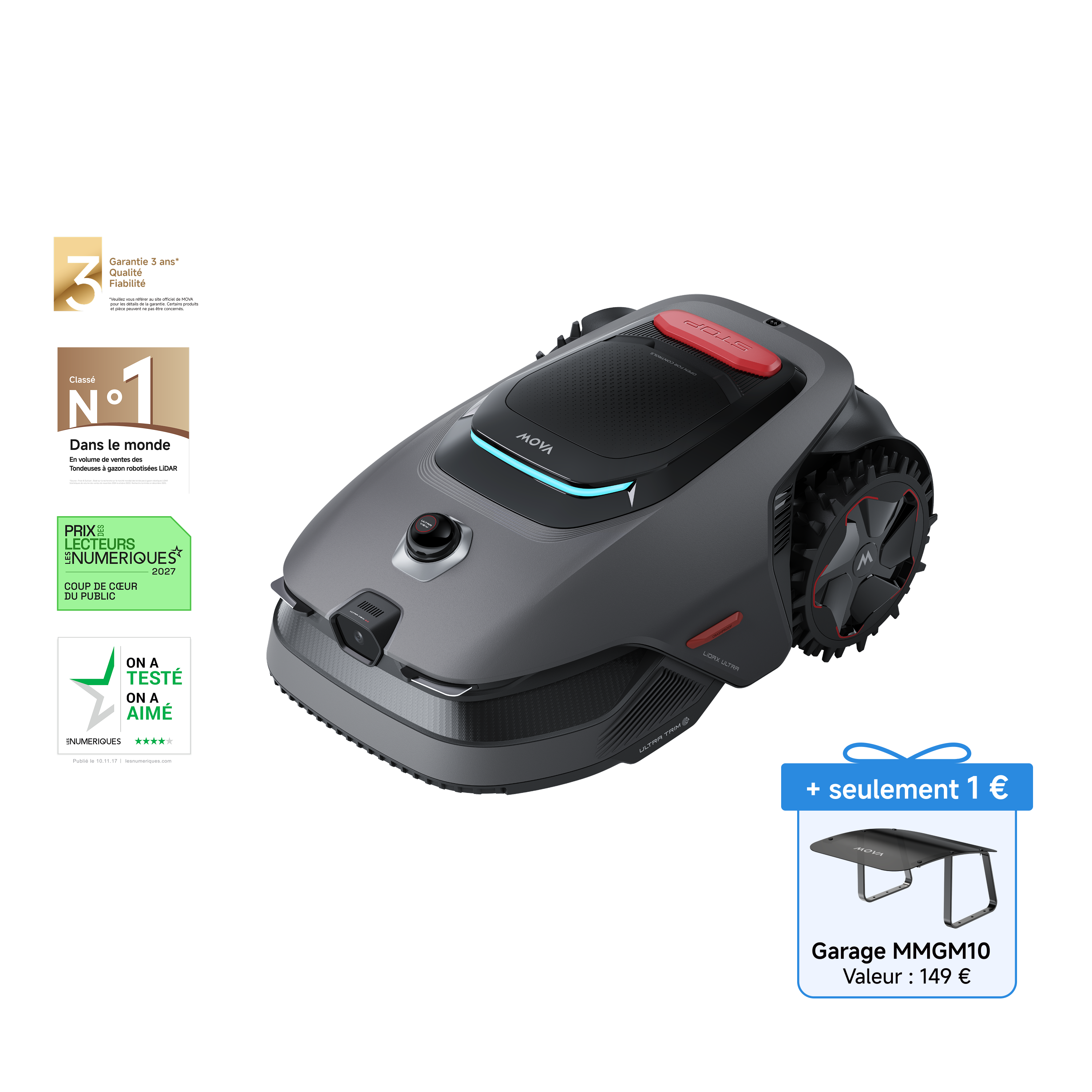 Robot tondeuse MOVA LiDAX Ultra