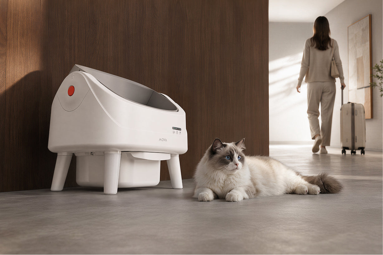 MOVA LB10 Air Litière autonettoyante pour chat Jusqu'à 15 jours sans ramasser la litière