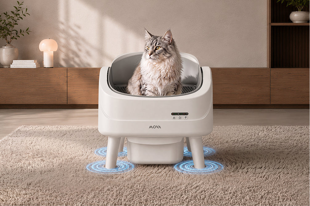 MOVA LB10 Air Litière autonettoyante pour chat Système de pesée haute précision