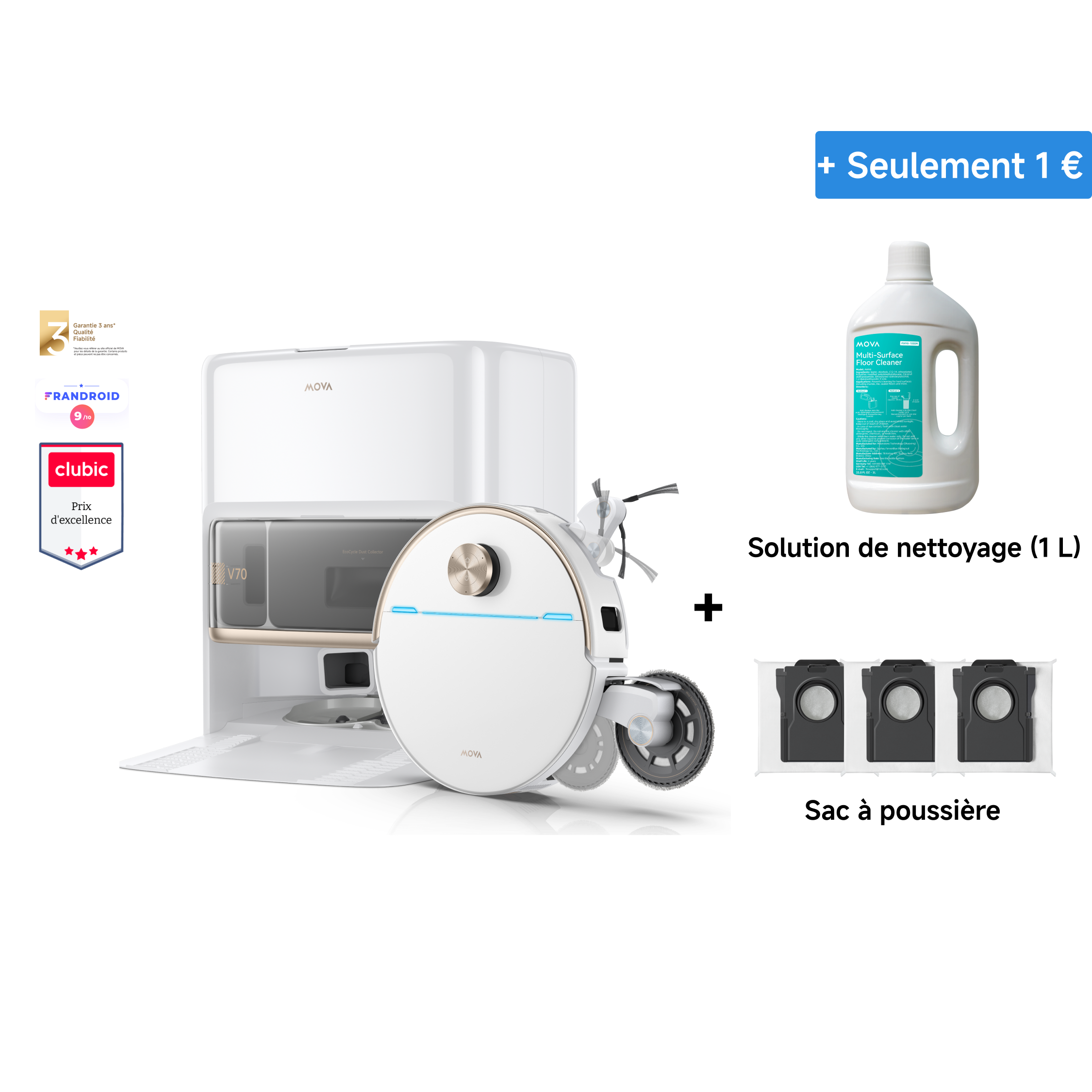 MOVA V70 Ultra Complete X Robot aspirateur