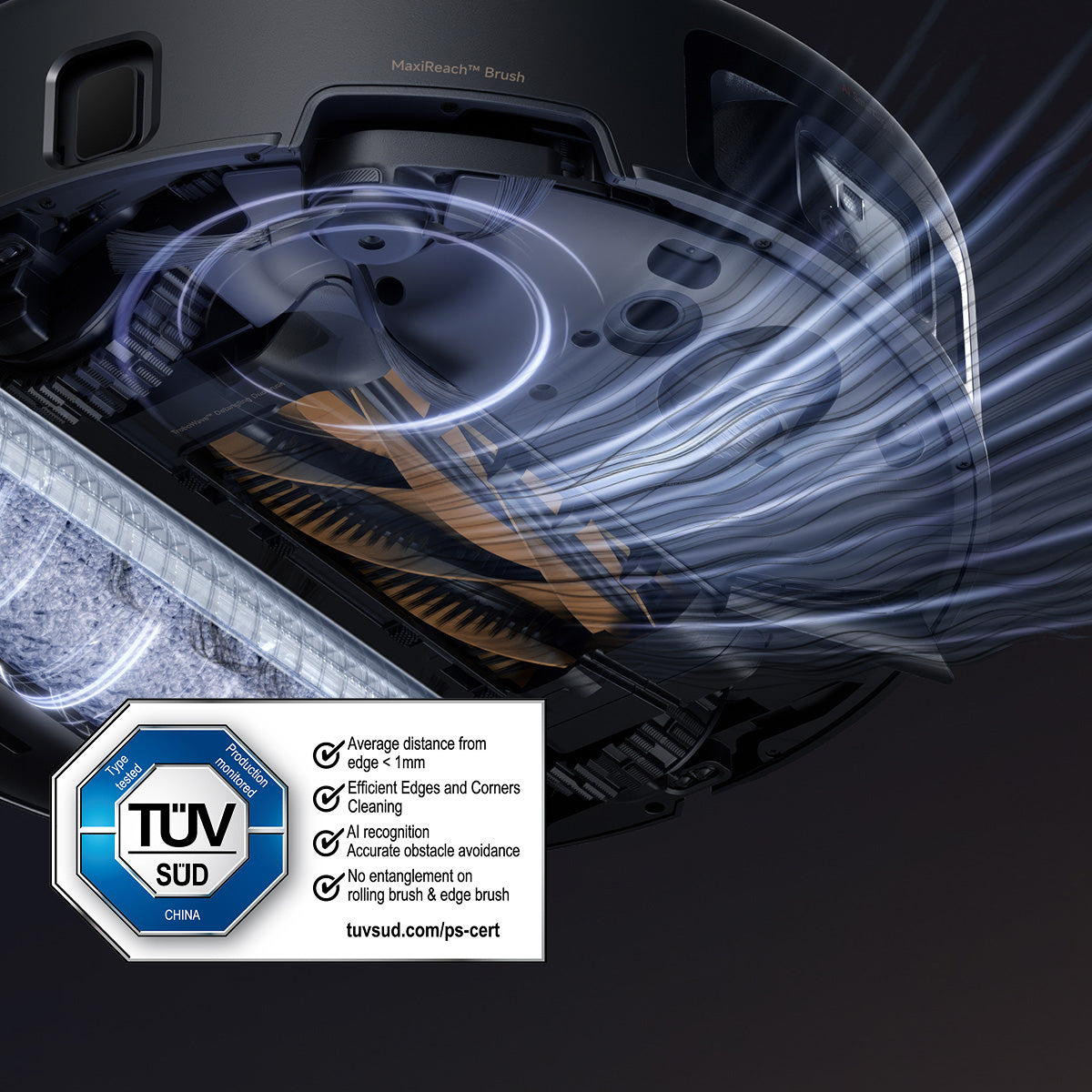 mova z60 ultra roller complete trobowlave™ double brosse nettoyage sans nœuds