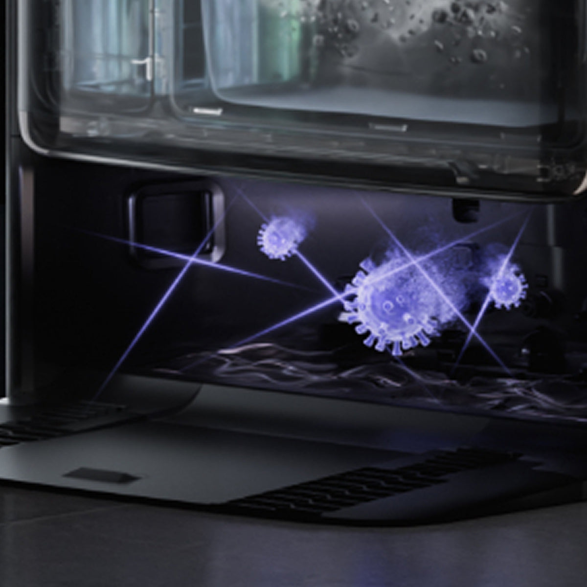 mova z60 ultra roller complete stérilisation uv sur le panneau de lavage élimine jusqu’à 99,99 % des bactéries