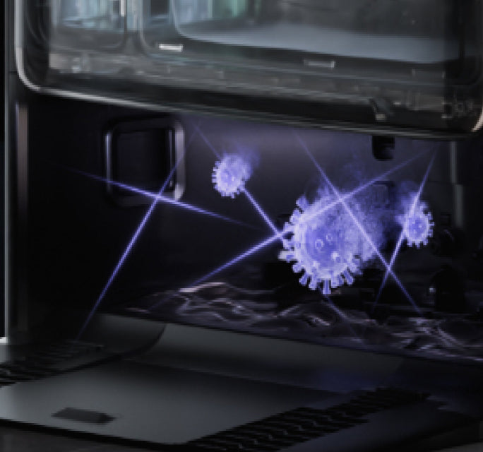 mova z60 ultra roller complete stérilisation uv sur le panneau de lavage élimine jusqu’à 99,99 % des bactéries