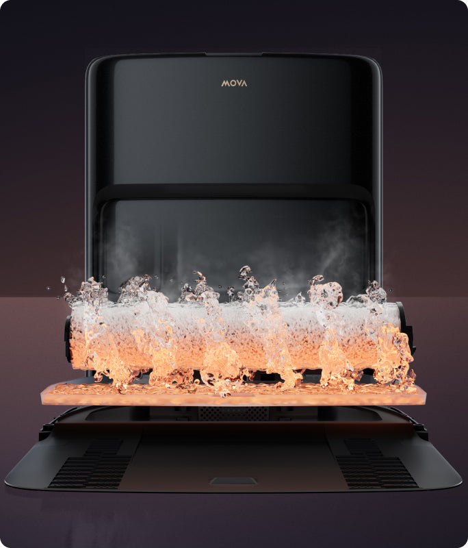 mova z60 ultra roller complete système duosolution™ élimine taches et mauvaises odeurs