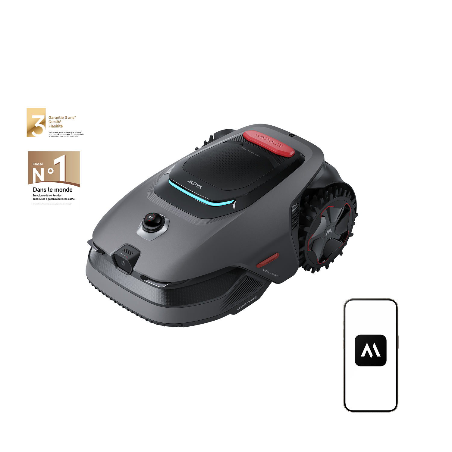 Robot tondeuse MOVA LiDAX Ultra