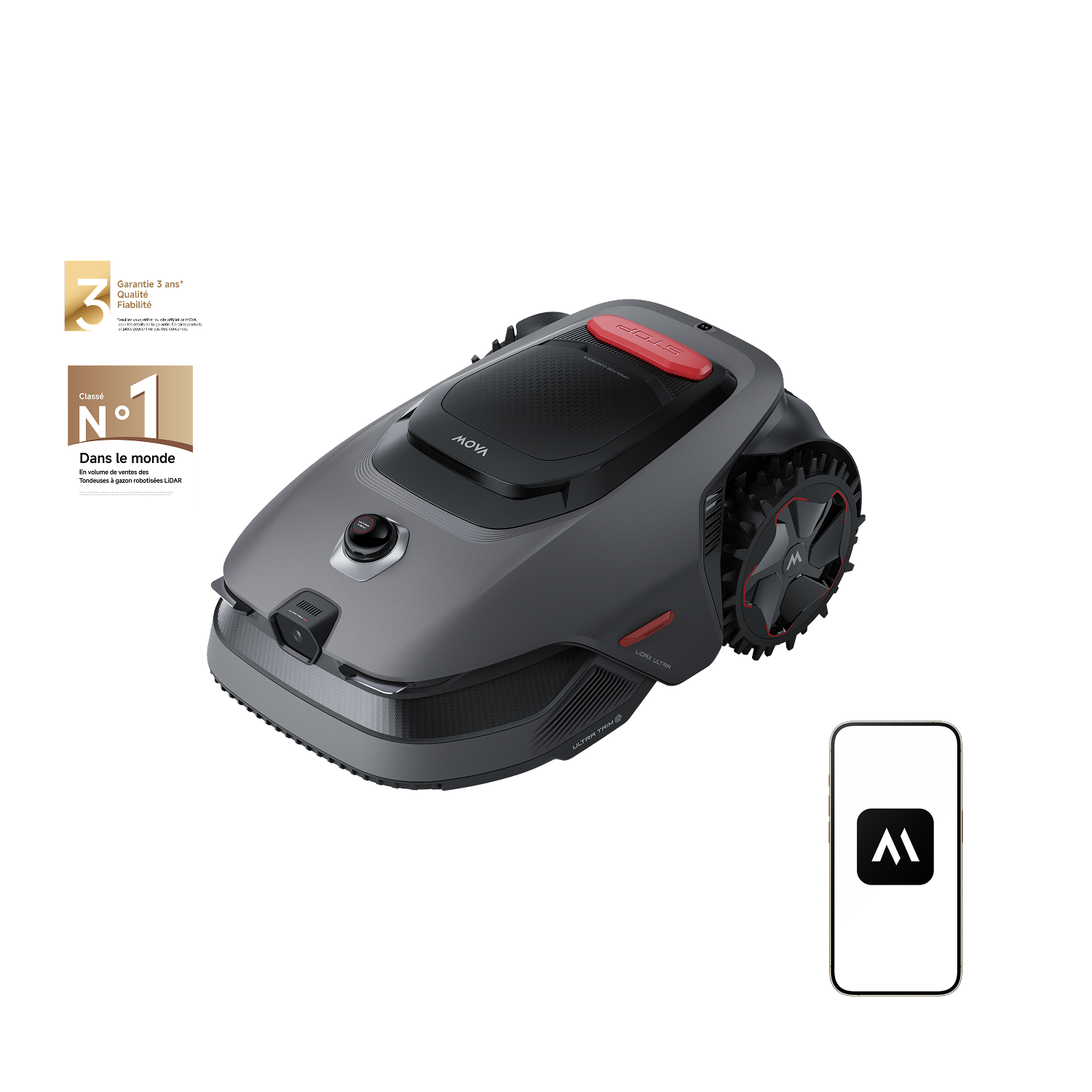 Robot tondeuse MOVA LiDAX Ultra