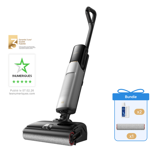 MOVA X4 Pro + brosse roulante et nettoyant pour sols