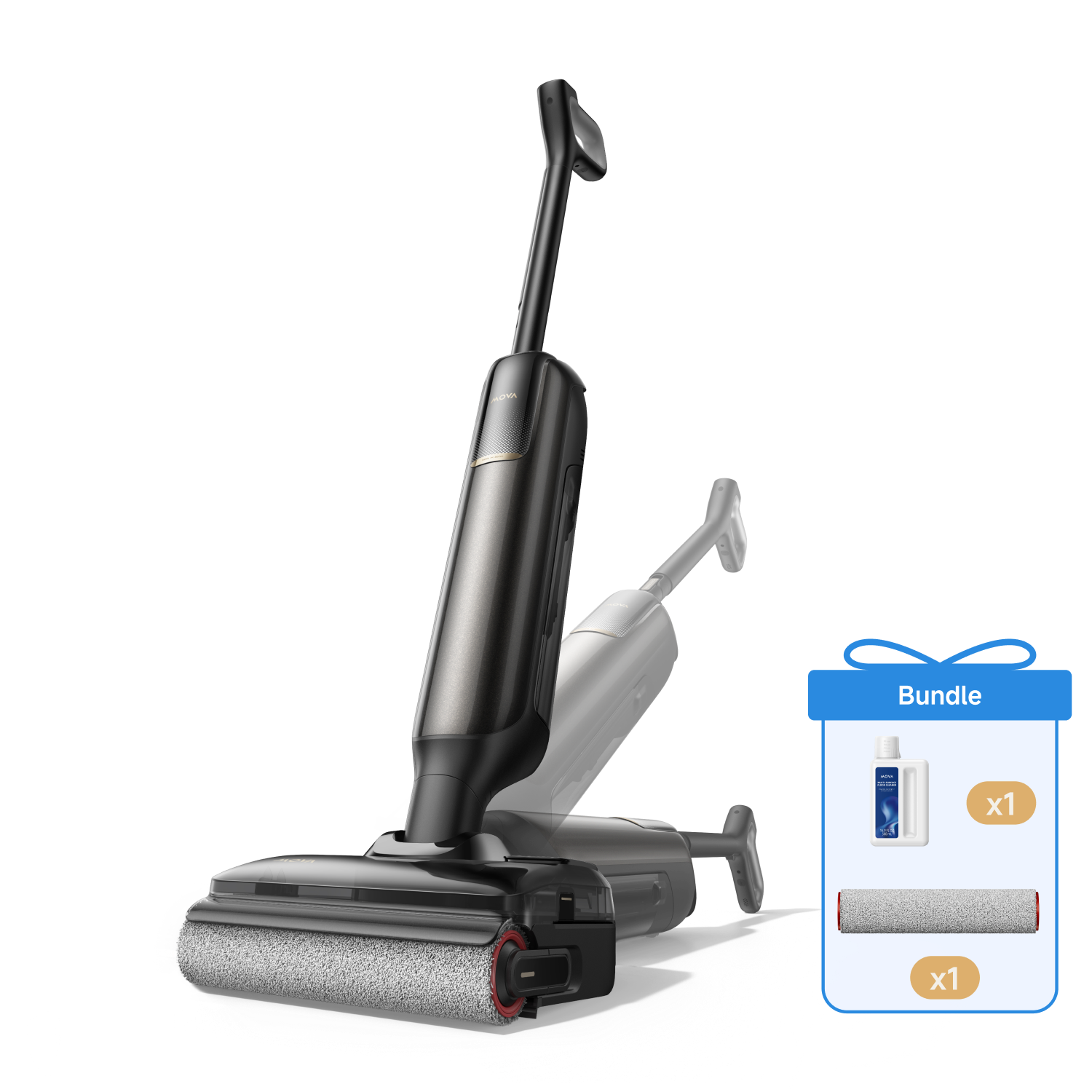 Pack MOVA M50 + brosse roulante et nettoyant pour sols