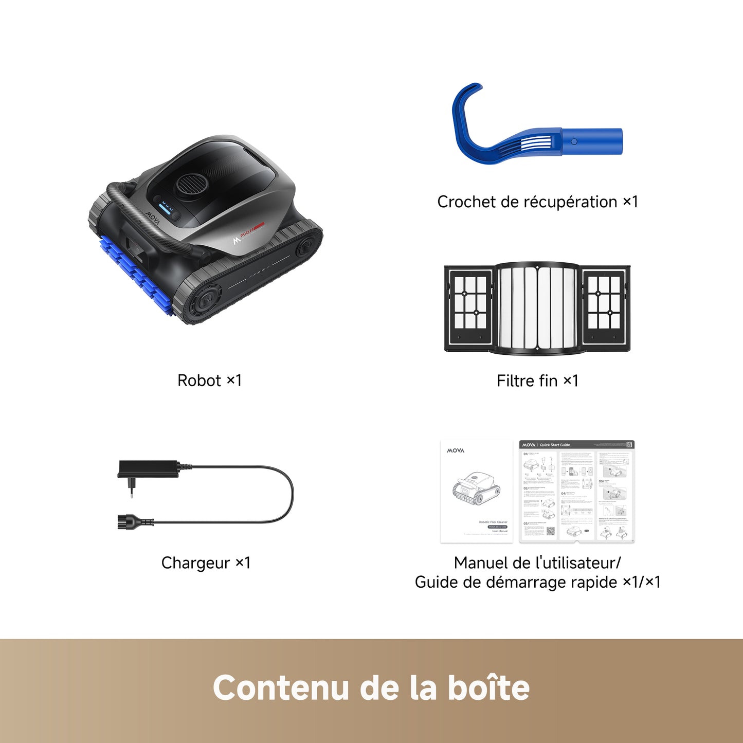 MOVA Diver A10 Robot nettoyeur de piscine