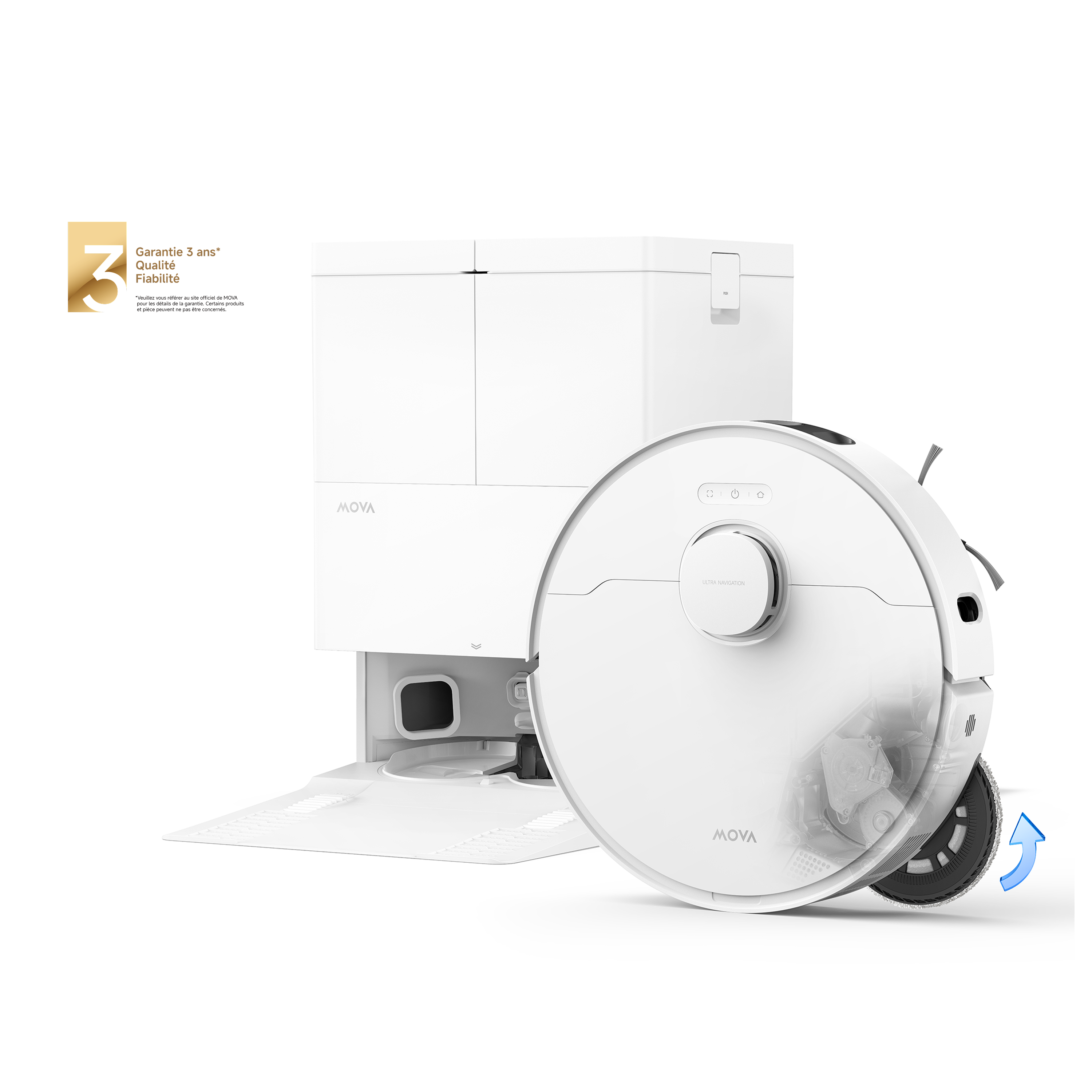 Dreame MOVA E50 Ultra Robot Aspirateur Blanc
