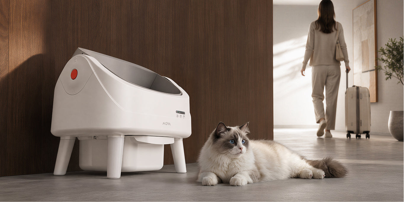 MOVA LB10 Air Litière autonettoyante pour chat Jusqu'à 15 jours sans ramasser la litière*