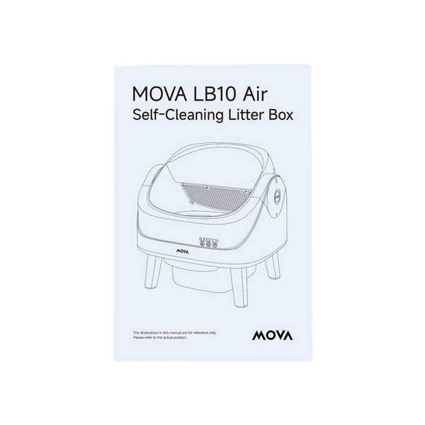 MOVA LB10 Air Litière autonettoyante pour chat Manuel d'utilisation 1x