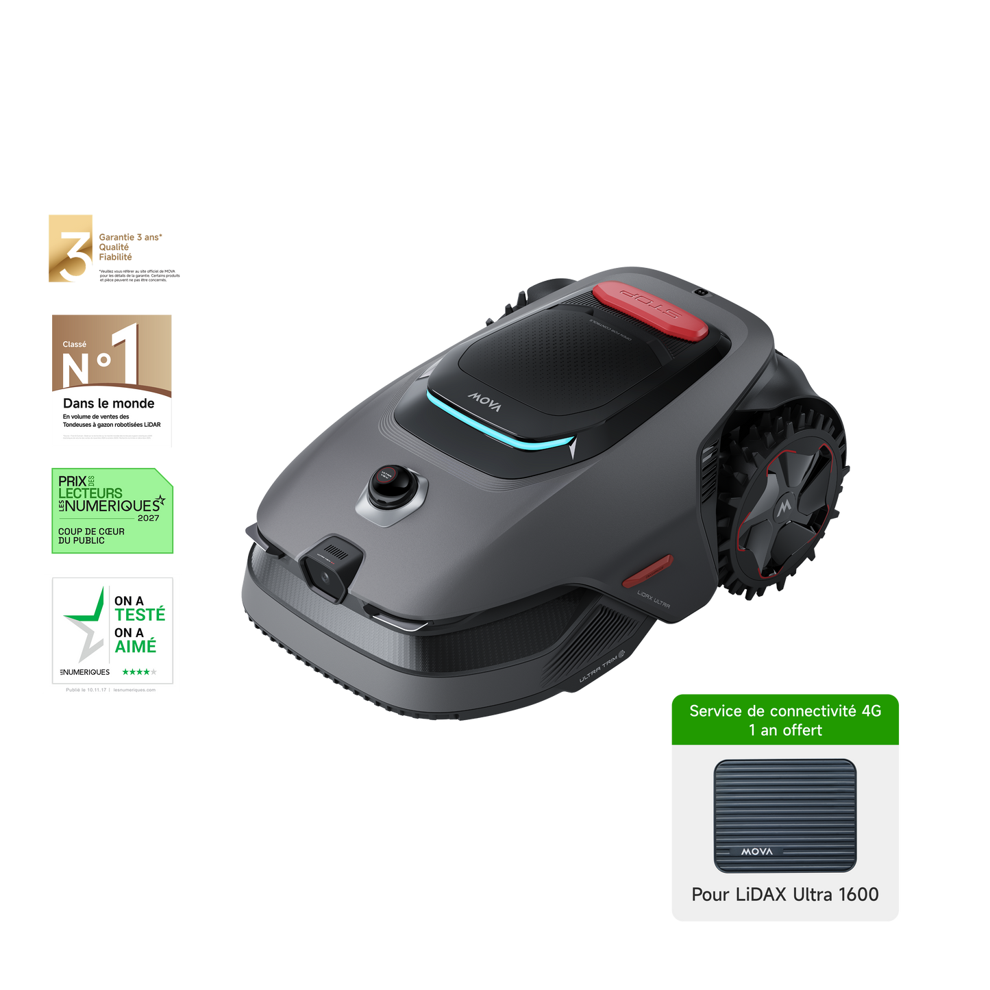 Robot tondeuse MOVA LiDAX Ultra