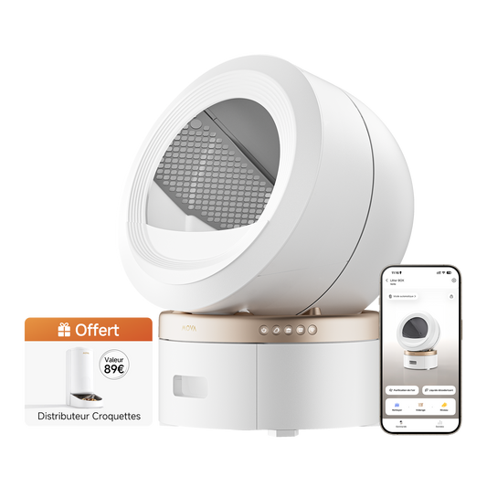 MOVA MeowgicPod LR10 Prime Litière autonettoyante pour chats