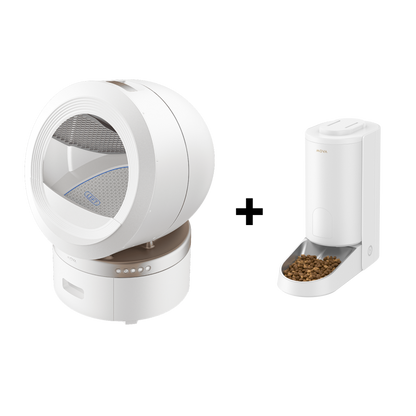MOVA MeowgicPod LR10 Prime Litière autonettoyante pour chats + PF10 Pro