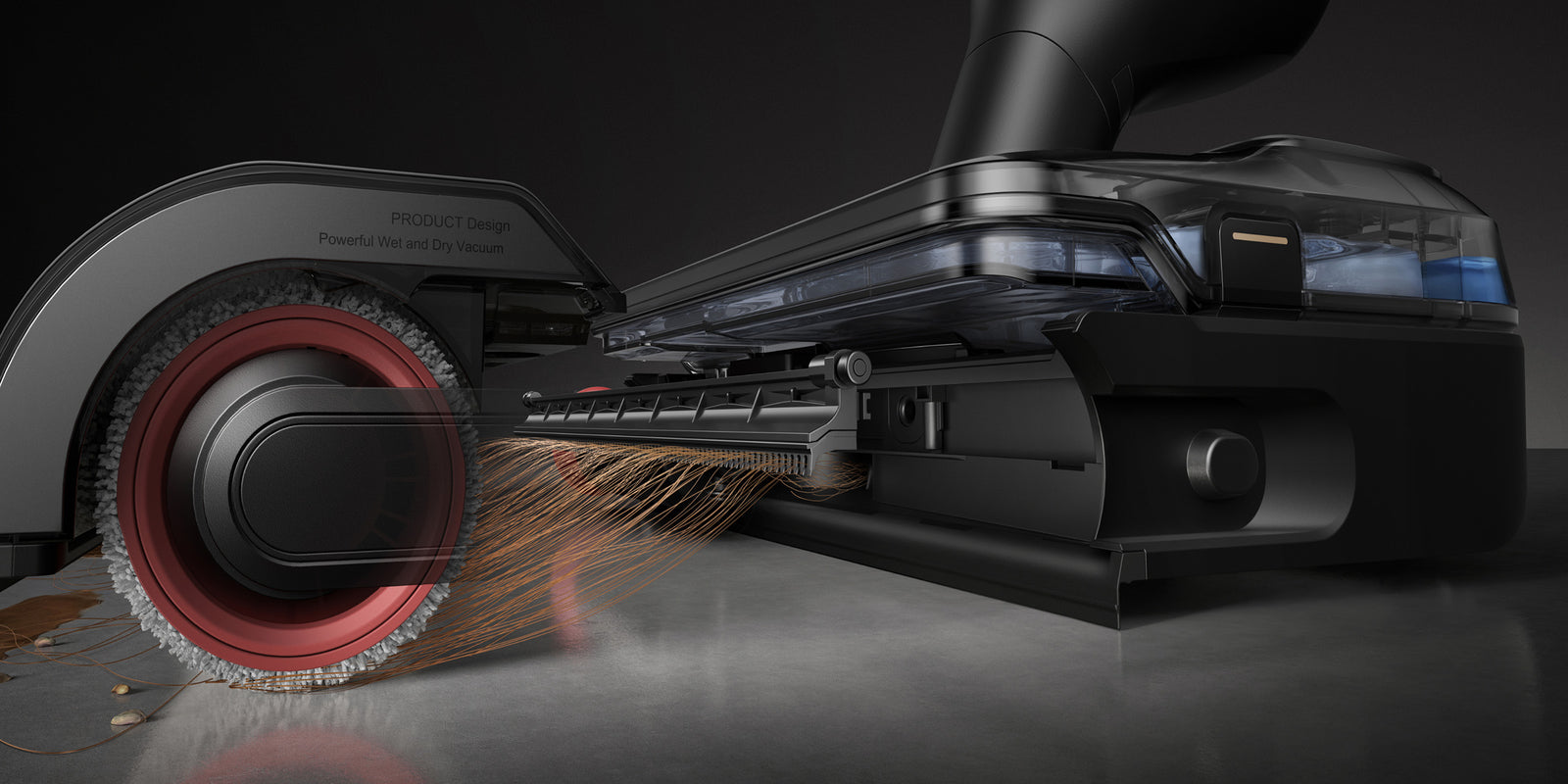 mova m50 ultra aspirateur robot avec peigne racleur dense sans enchevêtrement de poils