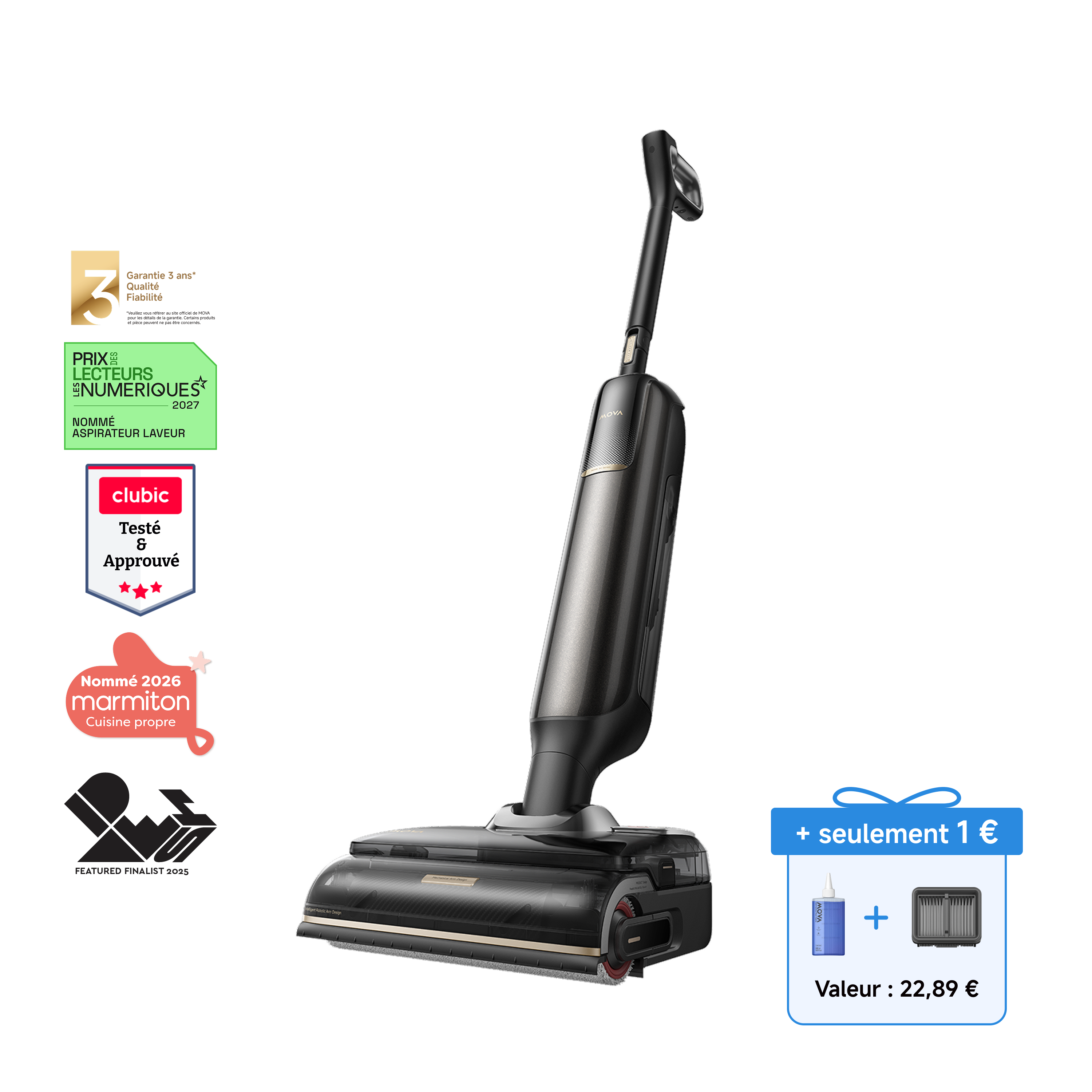 Back to School MOVA M50 Ultra Aspirateur eau et poussière