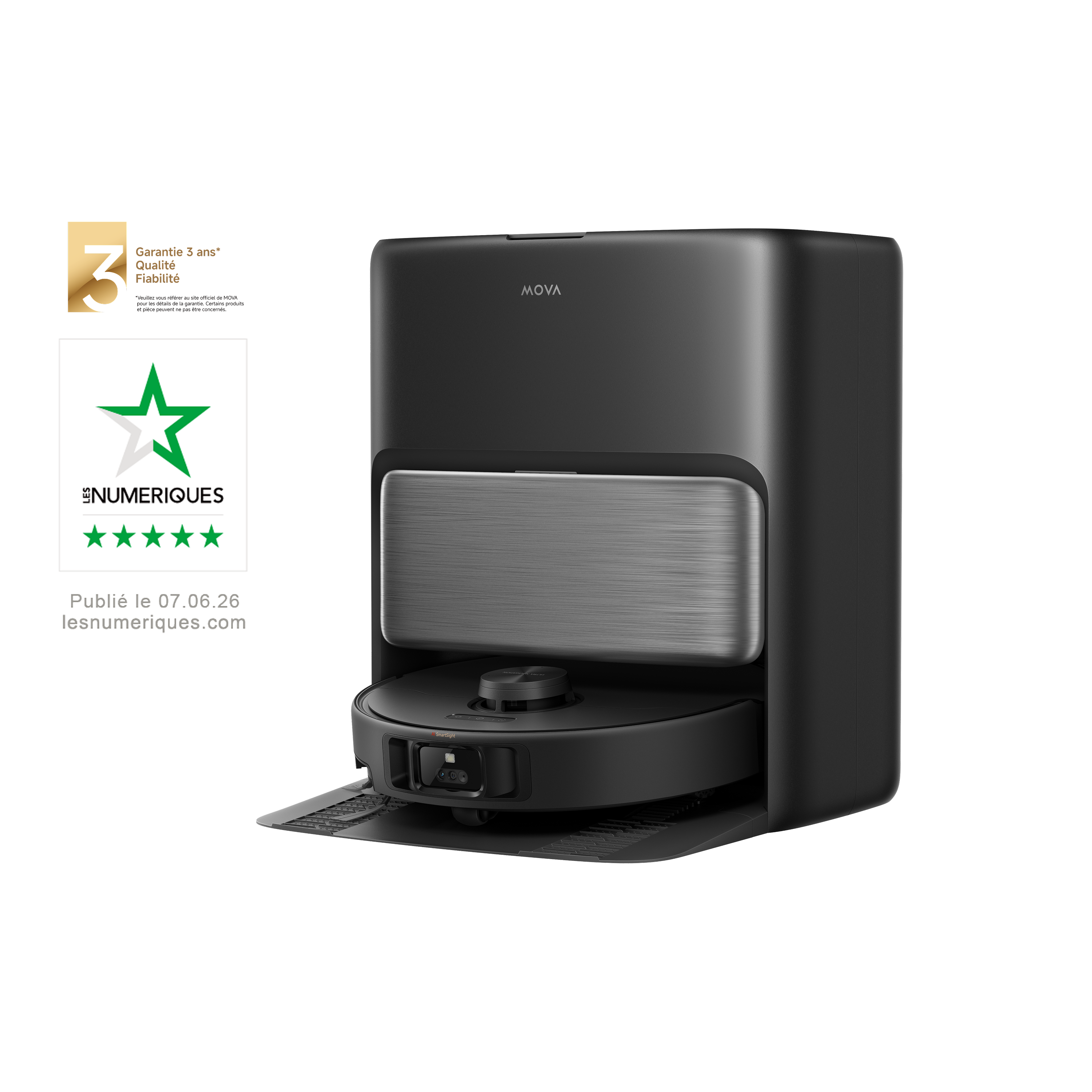 MOVA Black Friday Dreame MOVA P70 Pro Ultra Robot Aspirateur Noir
