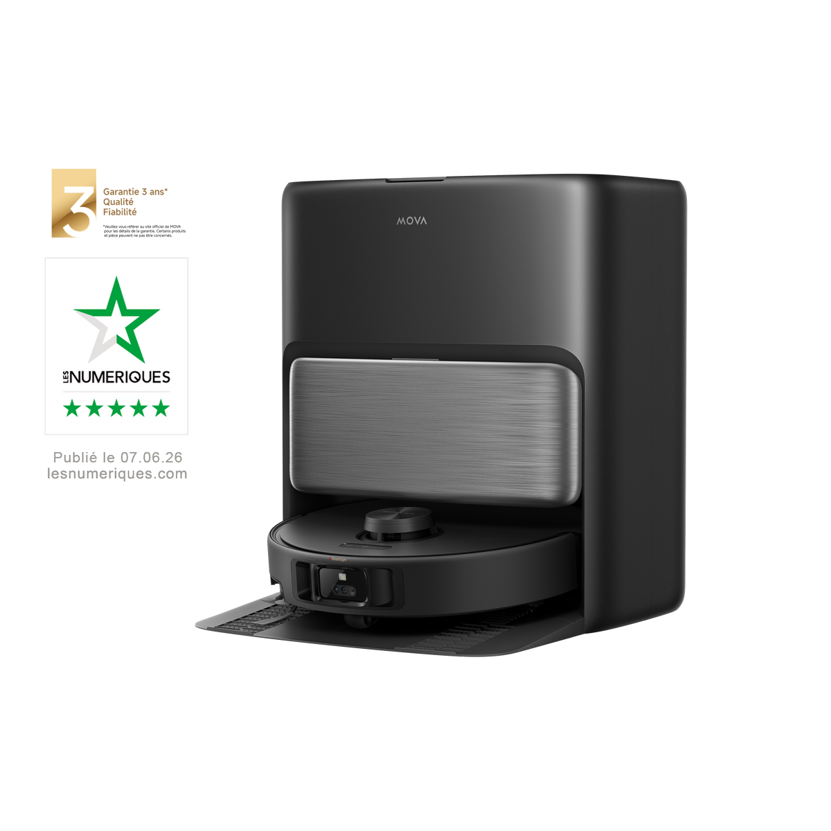 Dreame MOVA P70 Pro Ultra Robot Aspirateur Noir