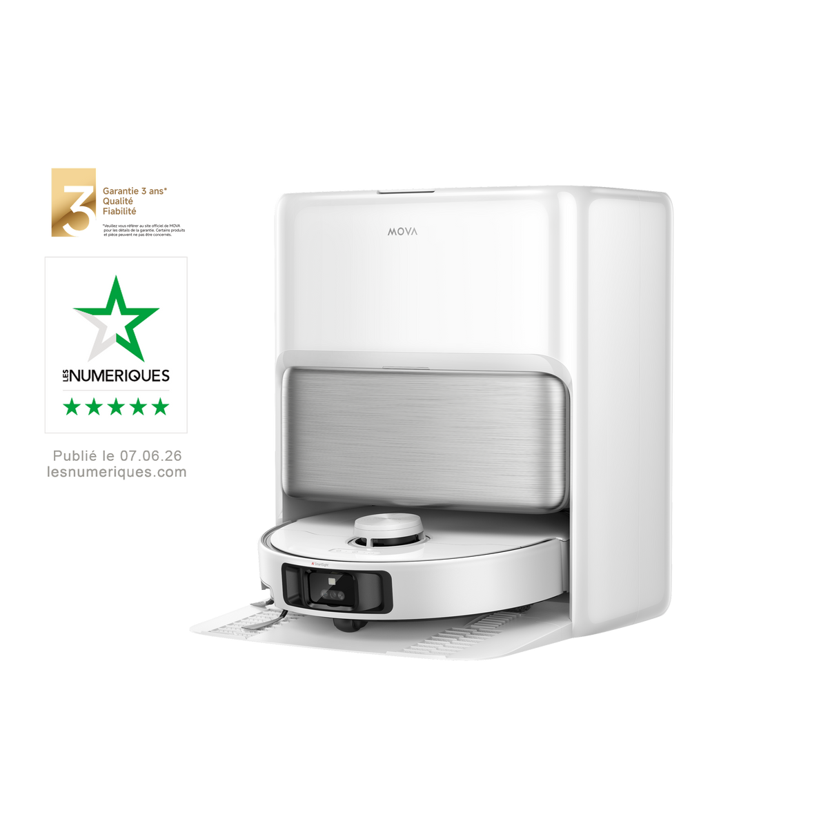 Dreame MOVA P70 Pro Ultra Robot Aspirateur Blanc