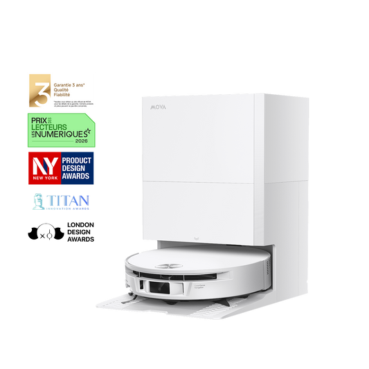 MOVA S70 Roller Robot Aspirateur Blanc