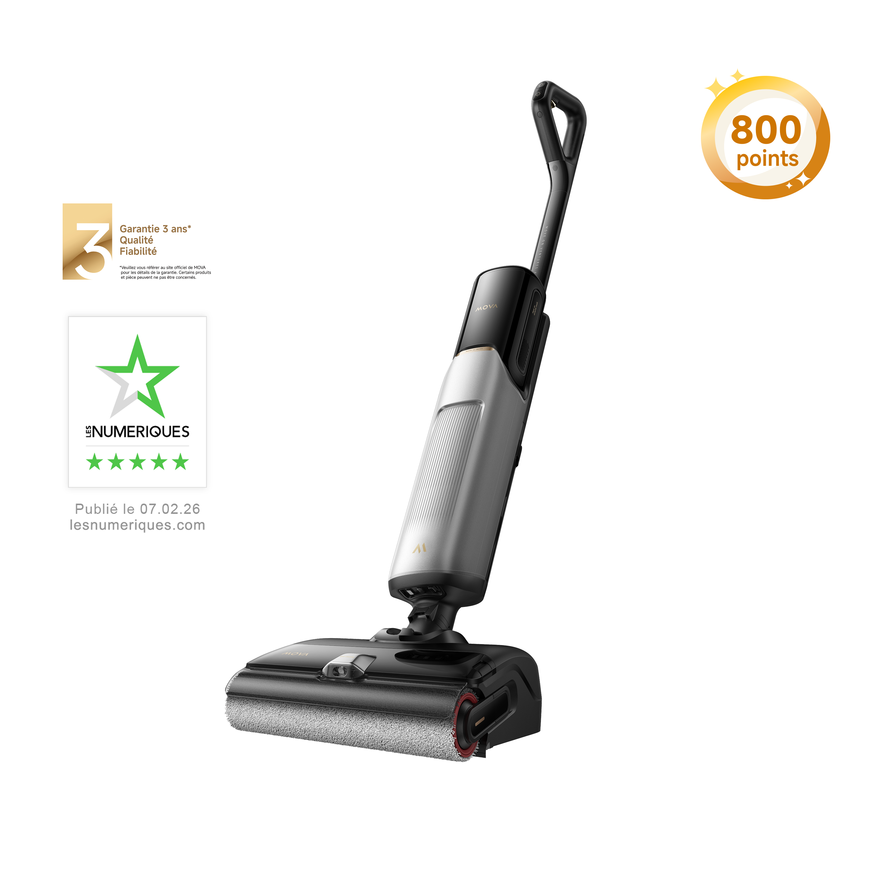  MOVA X4 Pro Aspirateur Laveur