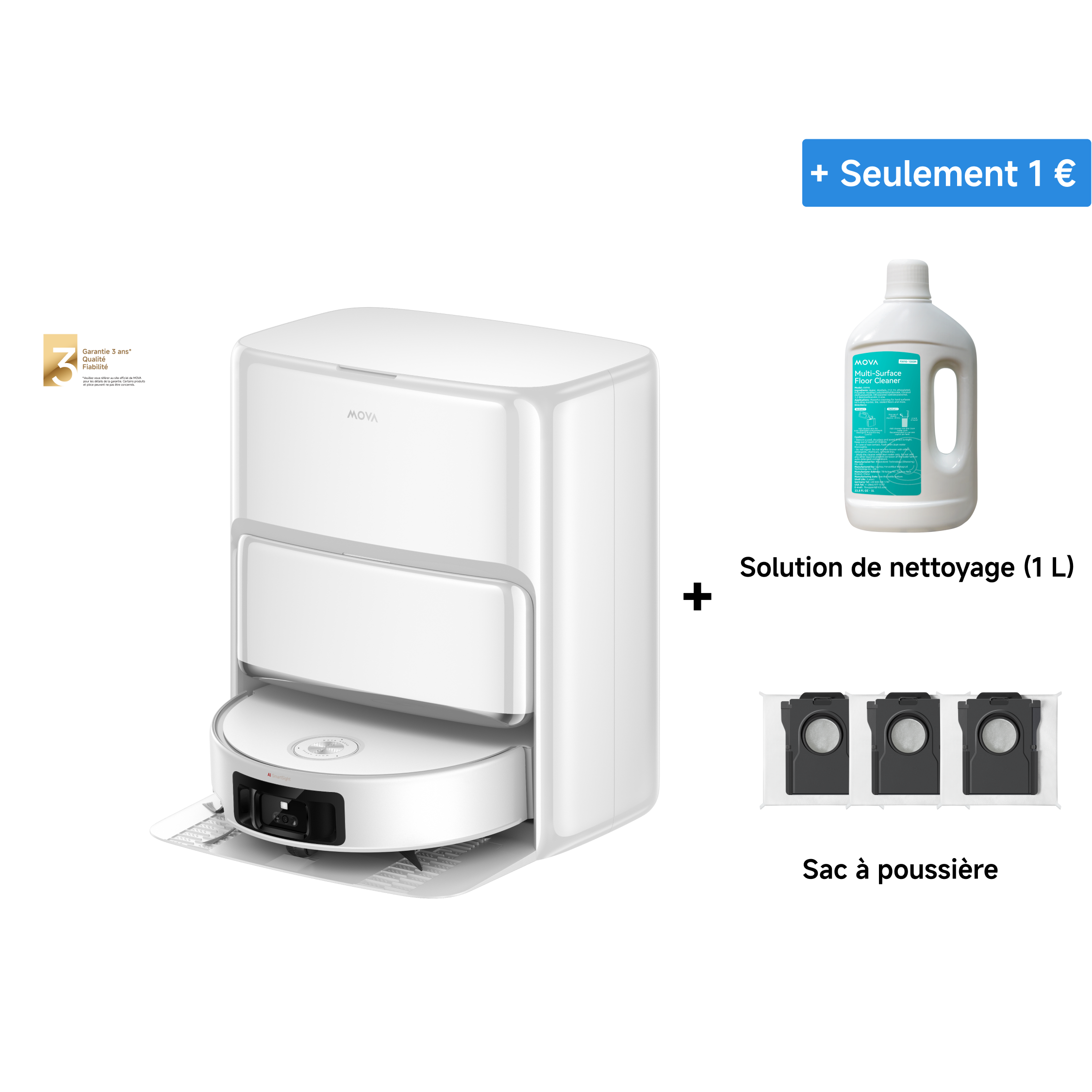 MOVA Z60 Ultra Roller Standalone Robot aspirateur