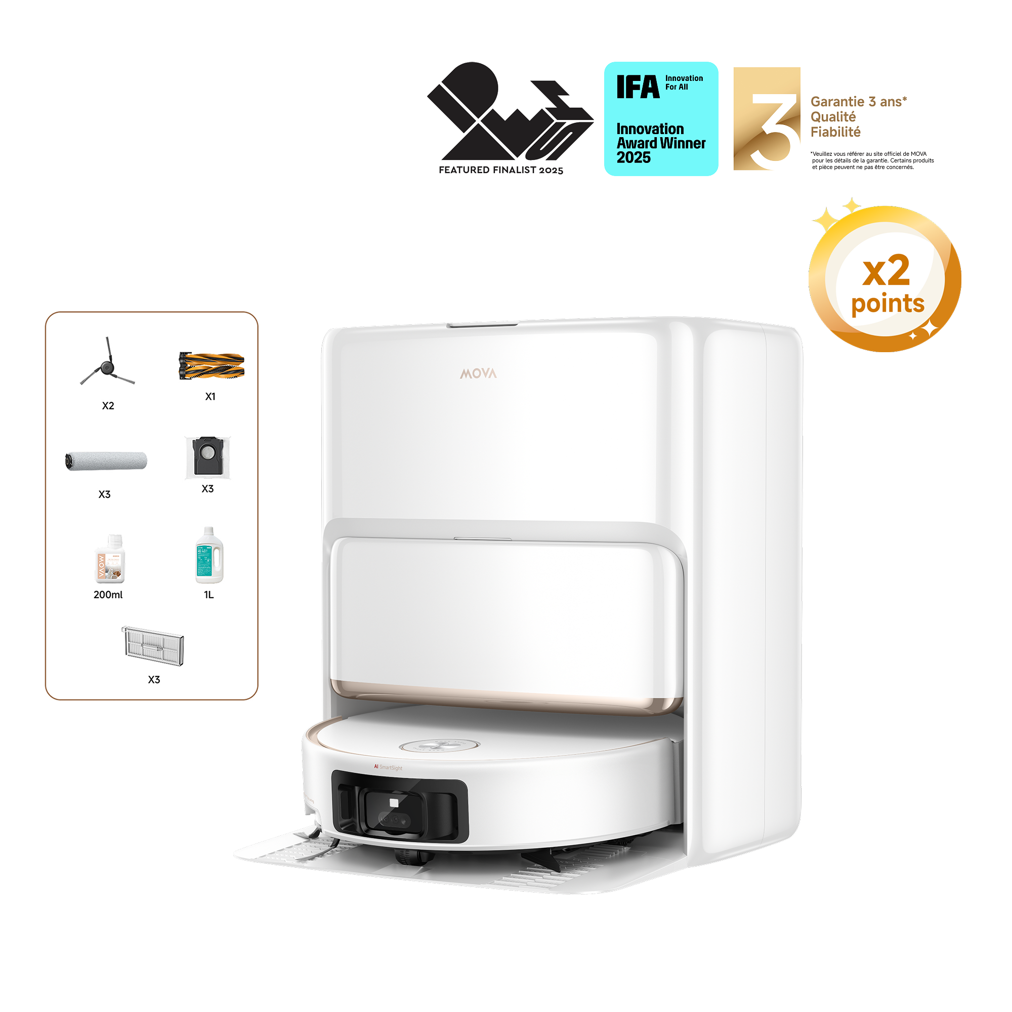  Dreame MOVA Z60 Ultra Roller Complete Robot Aspirateur