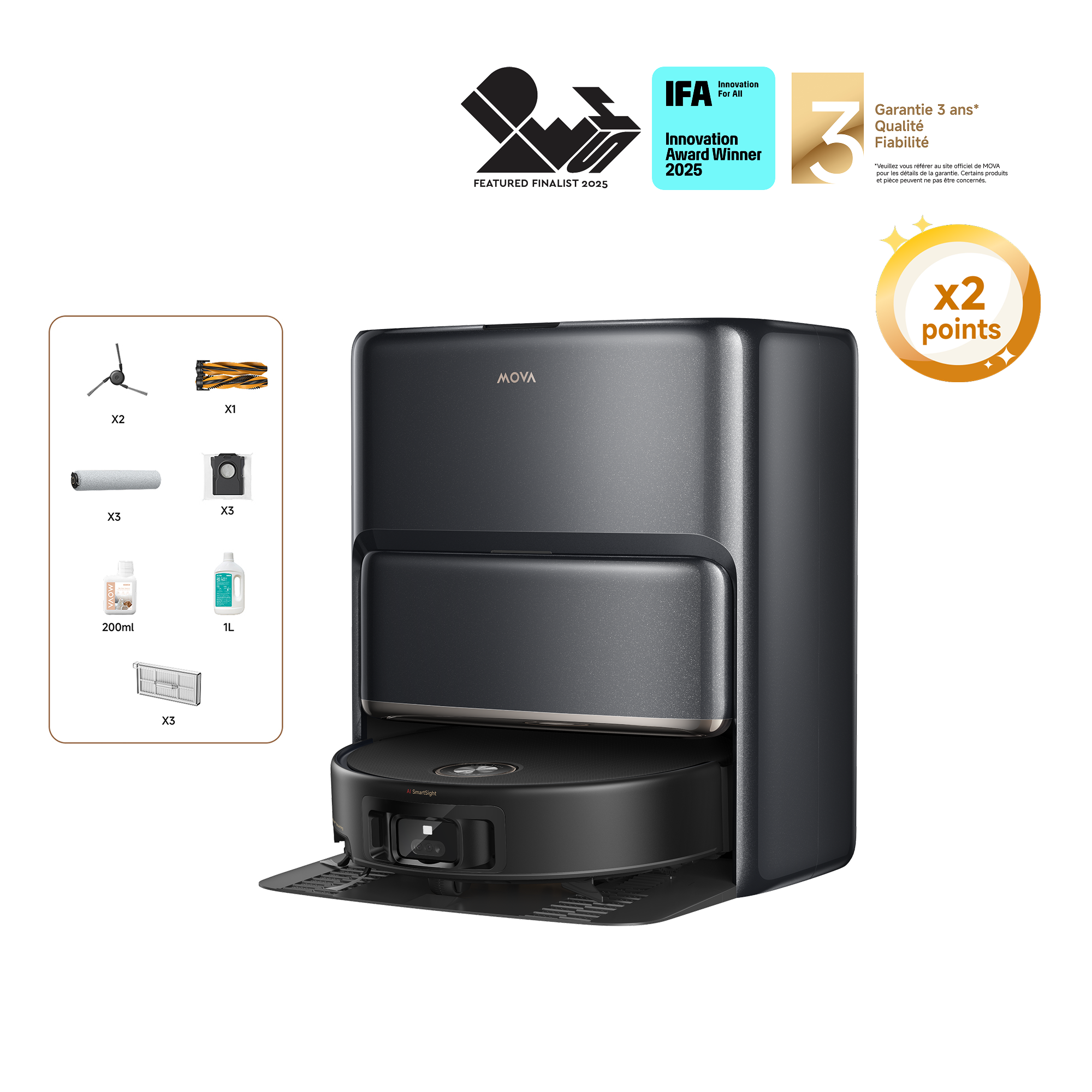  Dreame MOVA Z60 Ultra Roller Complete Robot Aspirateur