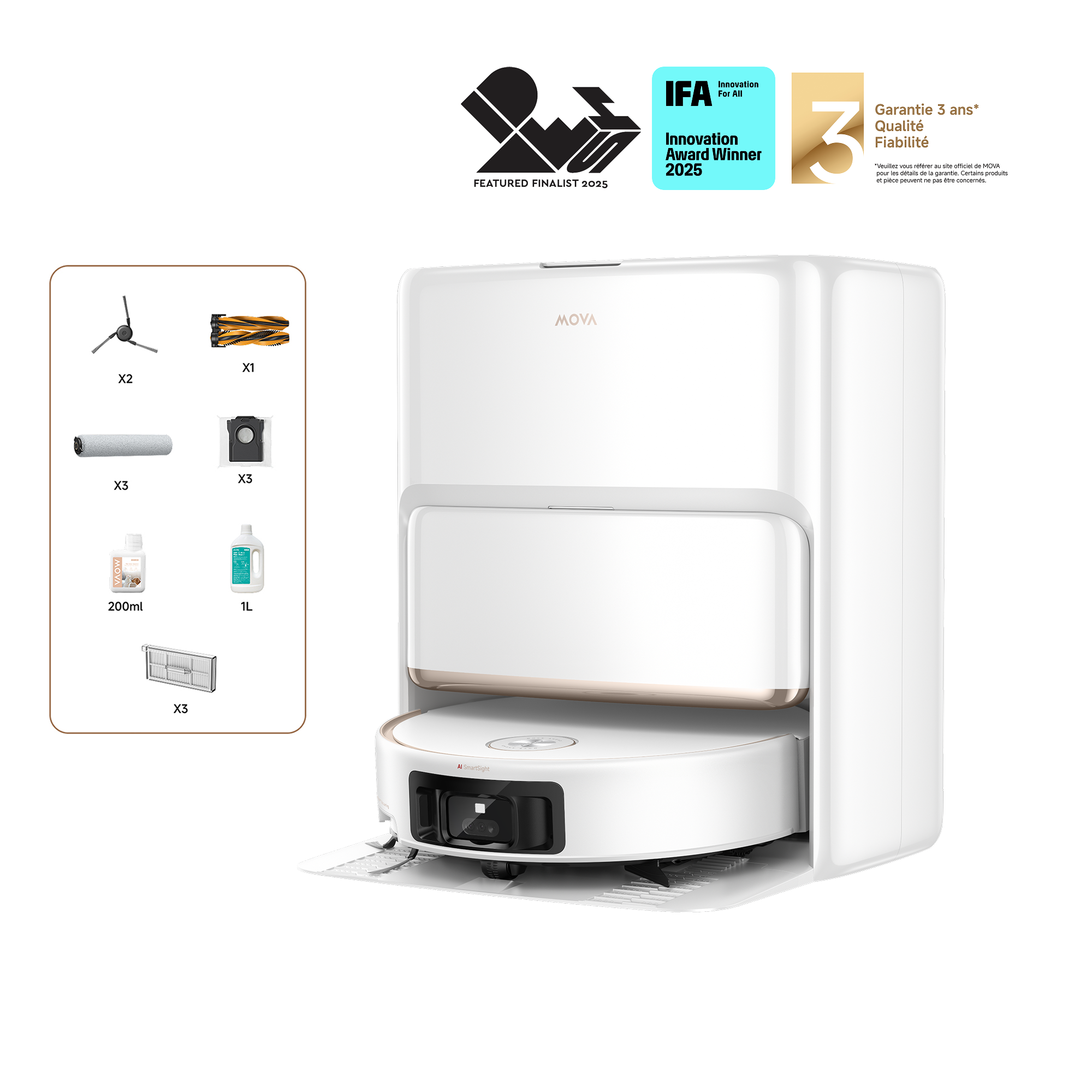 Semaine MOVA MOVA Z60 Ultra Roller Complete Robot Aspirateur