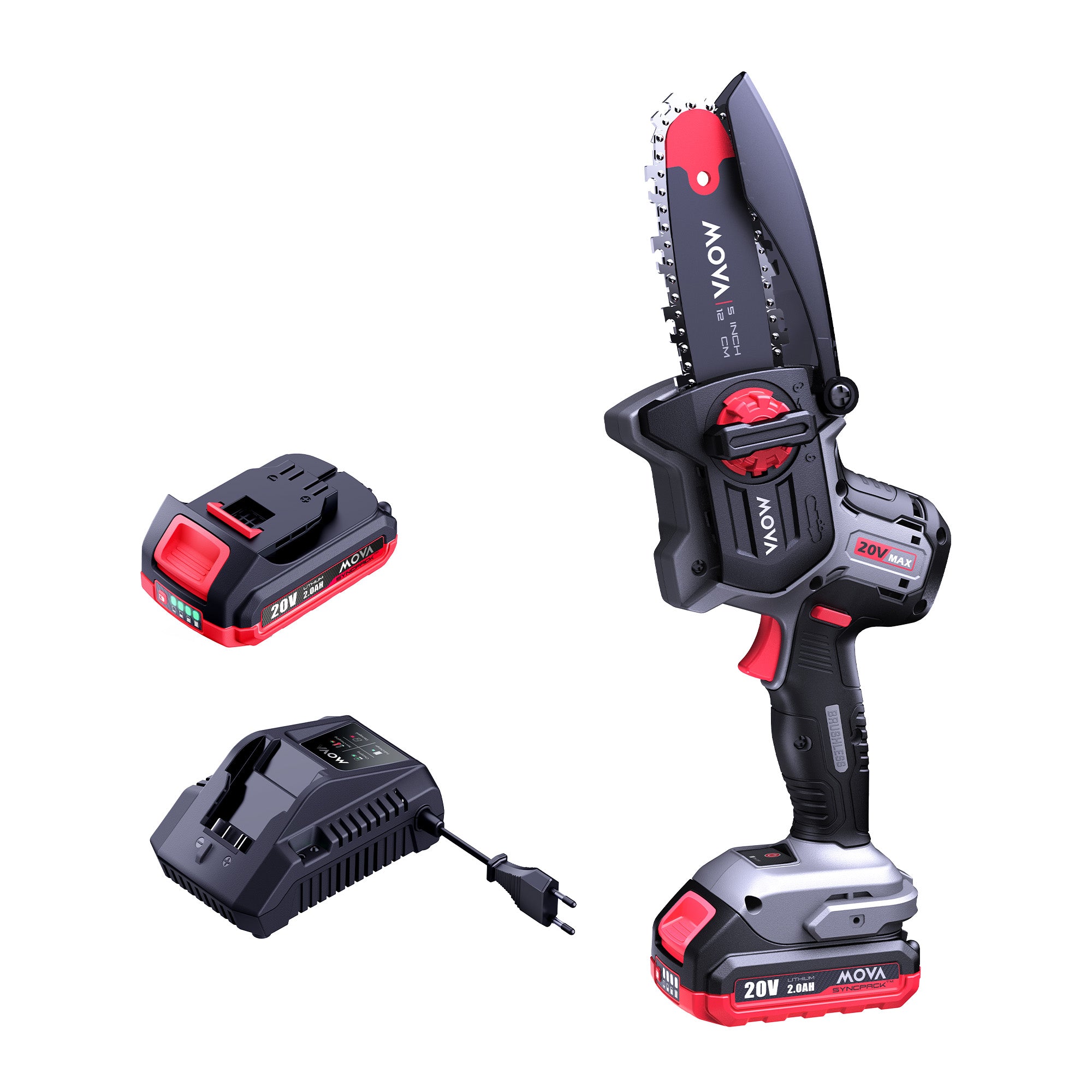 MOVA GC205 Scie d'élagage sans balais 20 V, 12 cm