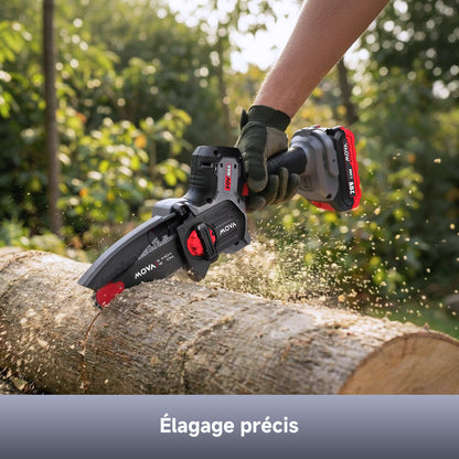 Scie d'élagage sans balais 20 V, 12 cm