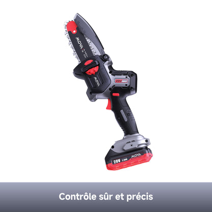 Scie d'élagage sans balais 20 V, 12 cm
