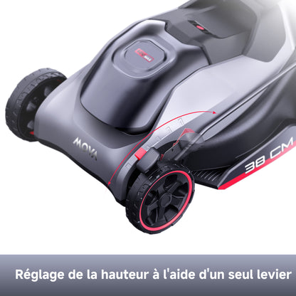 MOVA Tondeuse à gazon sans balais 40 V, 38 cm