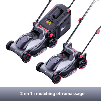 MOVA Tondeuse à gazon sans balais 40 V, 38 cm