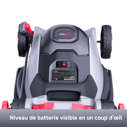 MOVA Tondeuse à gazon sans balais 40 V, 38 cm