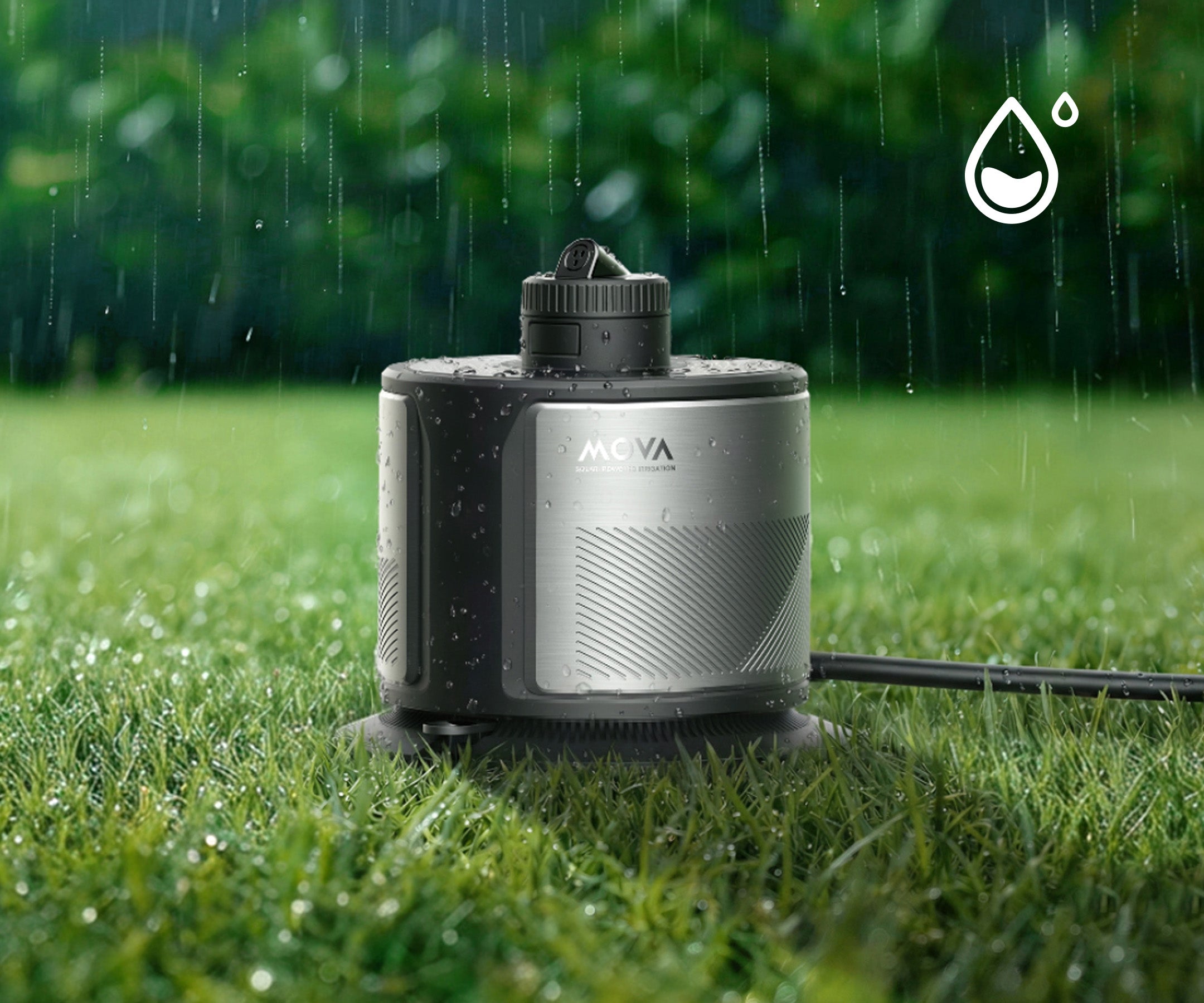 Réaction instantanée à la pluie : - 