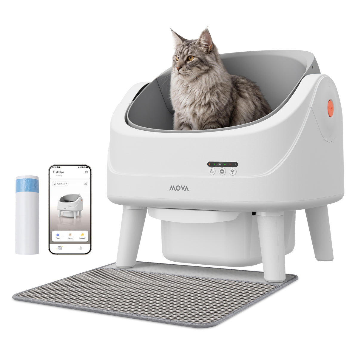 MOVA LB10 Air Litière autonettoyante pour chat