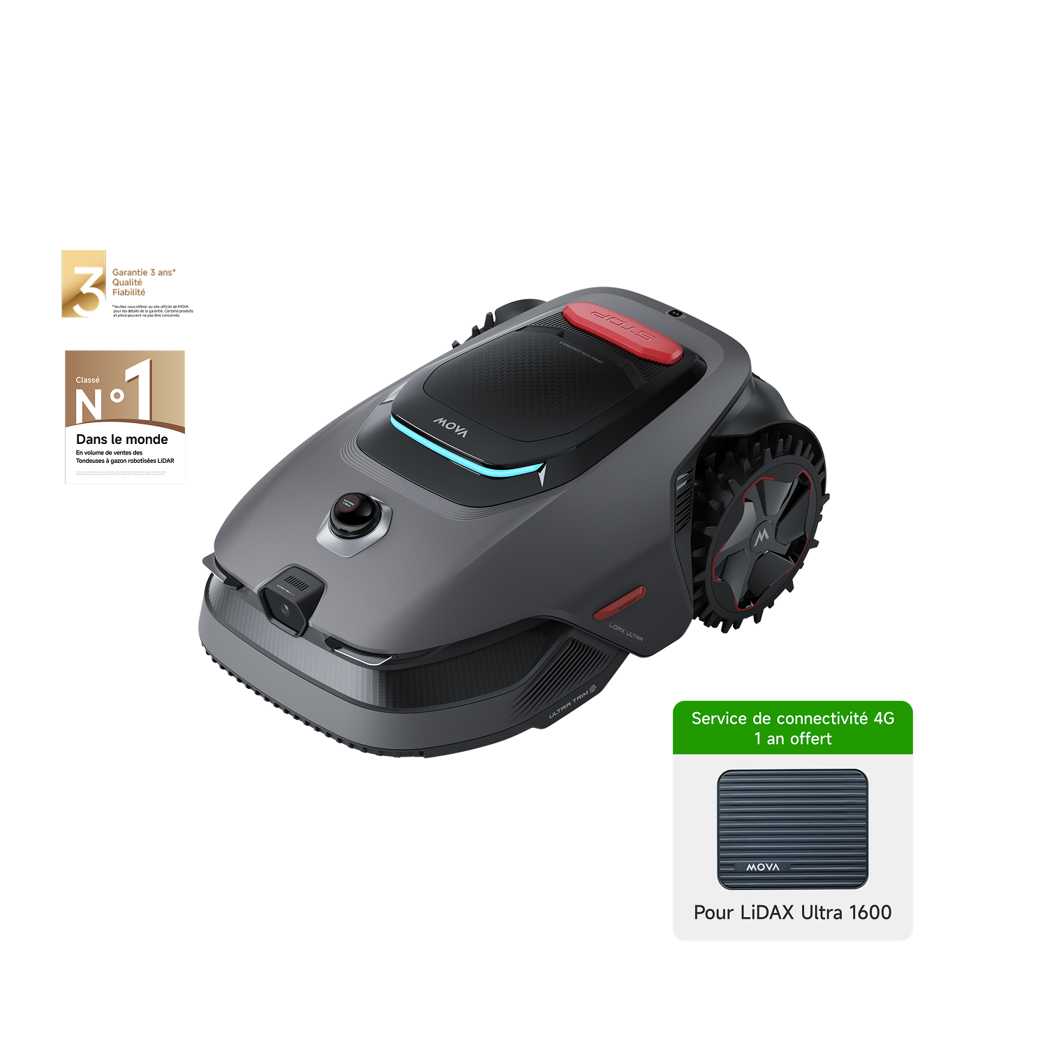 Robot tondeuse MOVA LiDAX Ultra