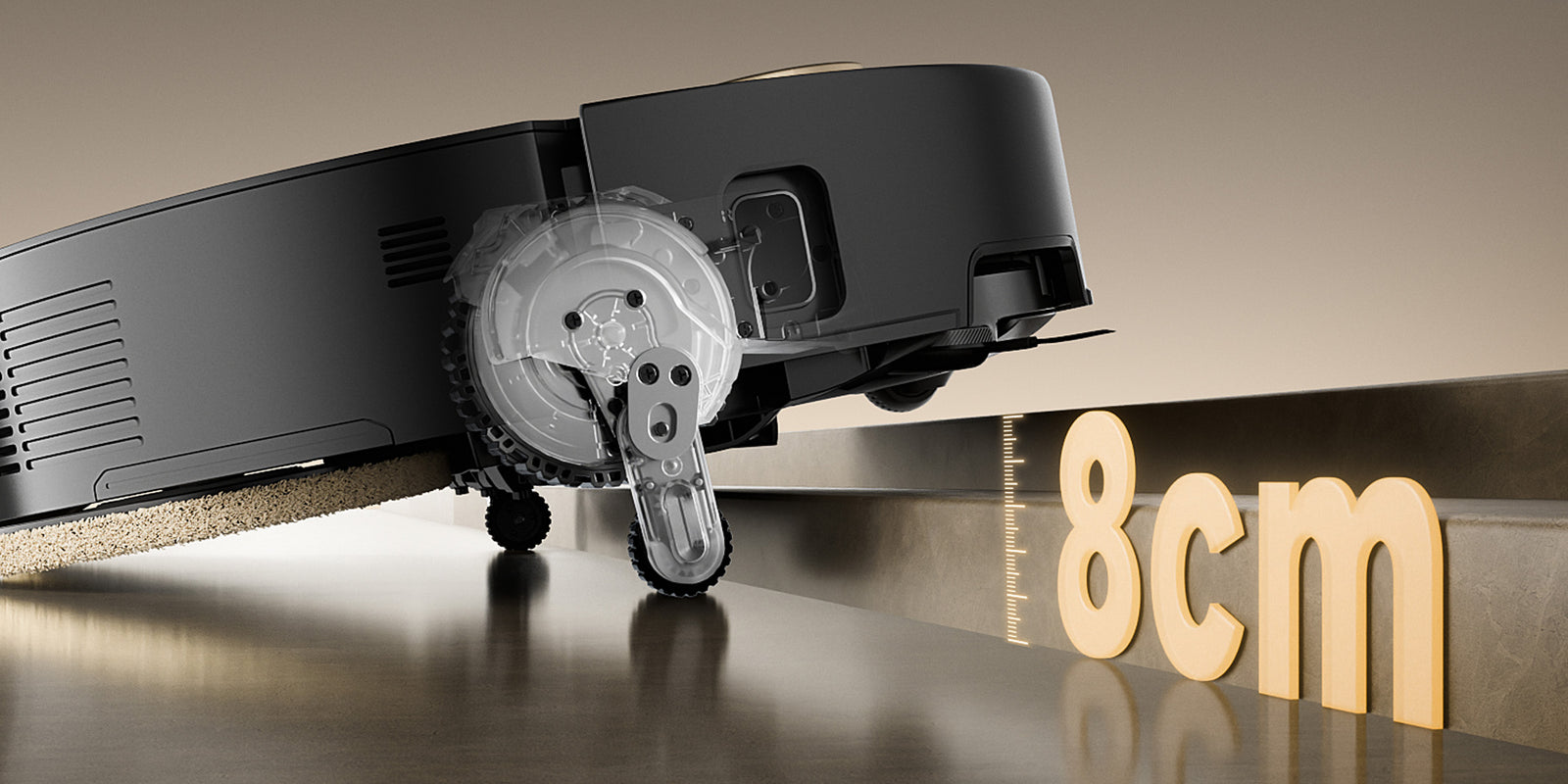 mova mobius 60 nettoie les rails de porte et plus