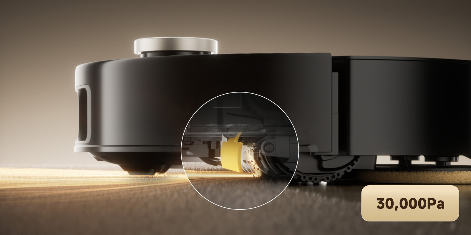 mova mobius 60 pénètre profondément dans les tapis et élimine la poussière