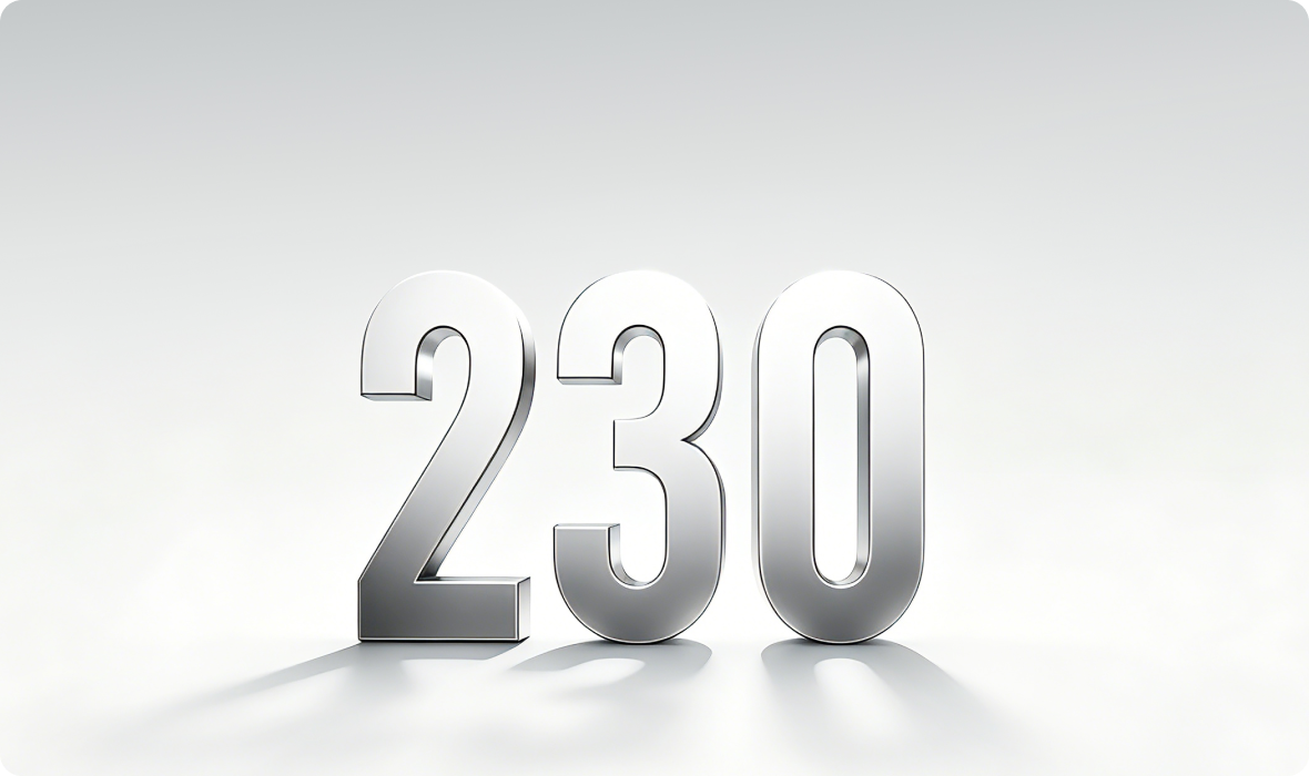 230 tr/min* - Vitesse pouvant atteindre