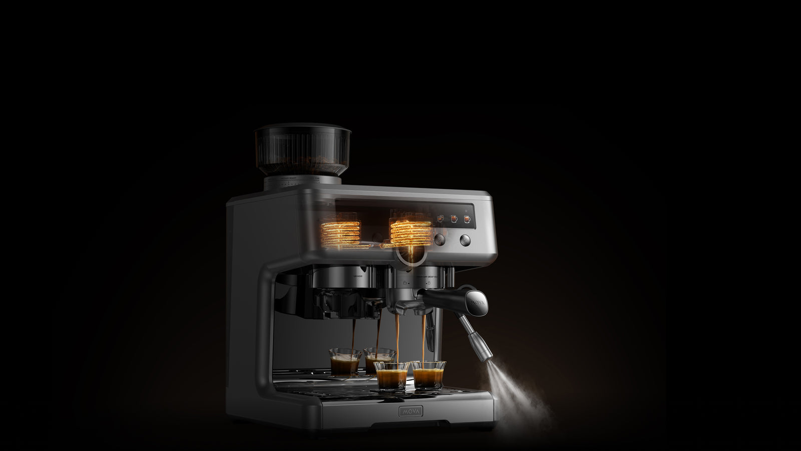 mova s20 pro machine expresso chauffage rapide