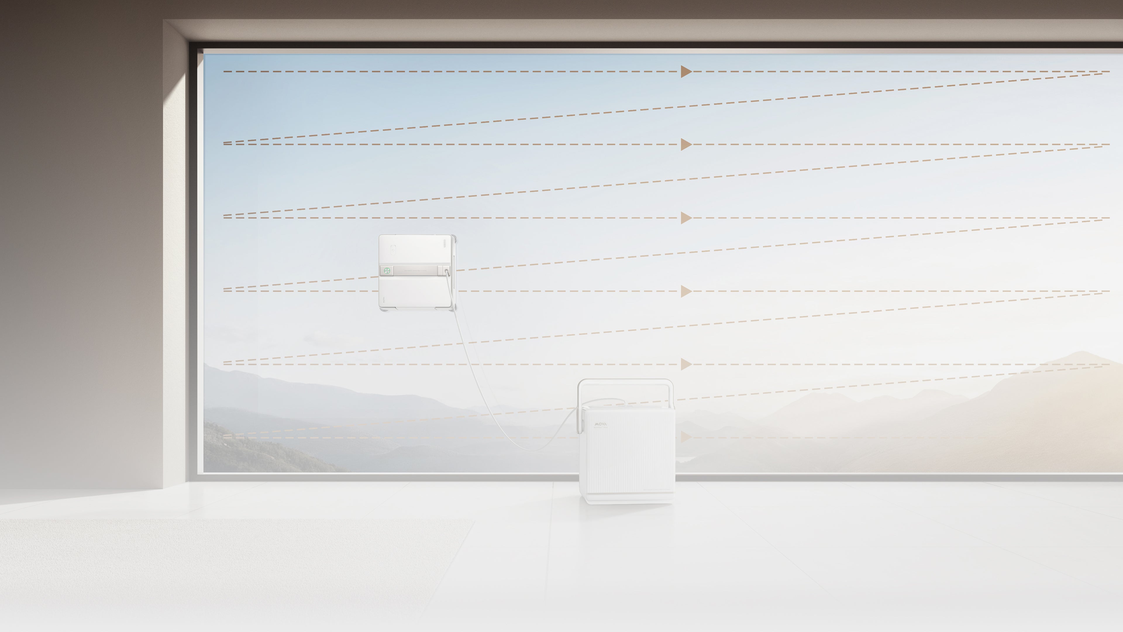 MOVA T1 Station Robot lave-vitres Planification intelligente des trajets