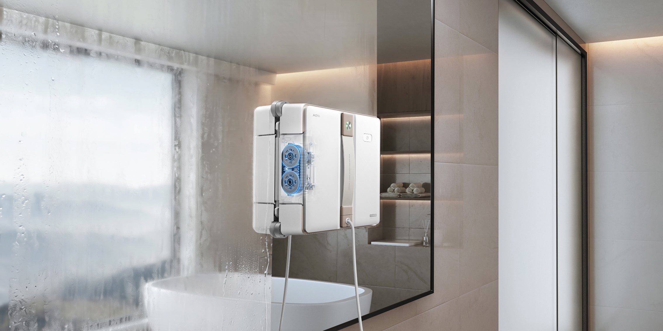 MOVA T1 Station Robot lave-vitres Puissance maîtrisée, déplacement fluide