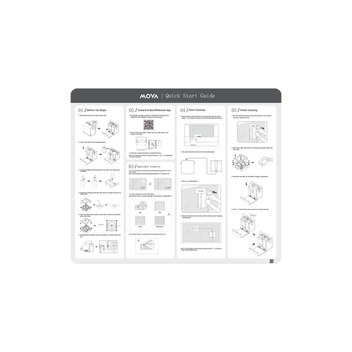 
              MOVA T1 Station Robot lave-vitres Guide de démarrage rapide x1

            