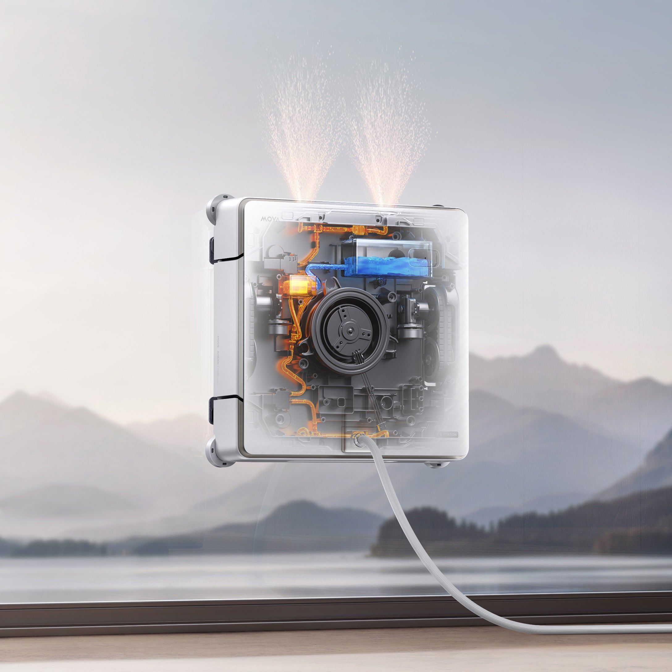 MOVA T1 Station Robot lave-vitres L'eau tiède pour un nettoyage en profondeur