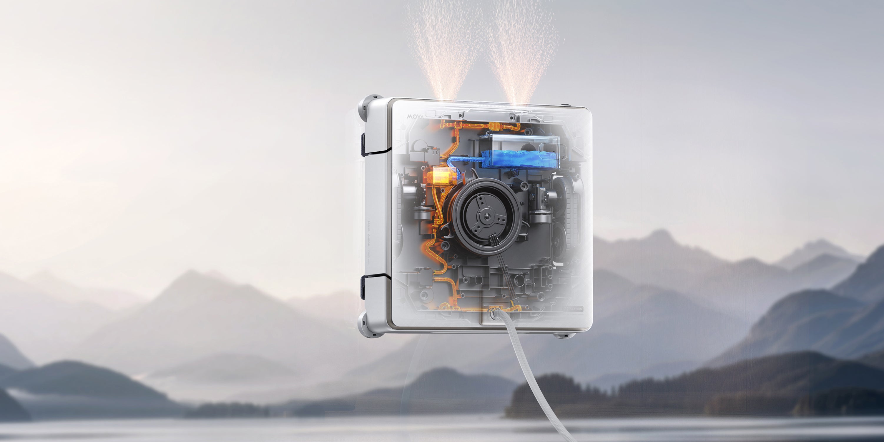 MOVA T1 Station Robot lave-vitres Nettoyage en profondeur à l'eau tiède
