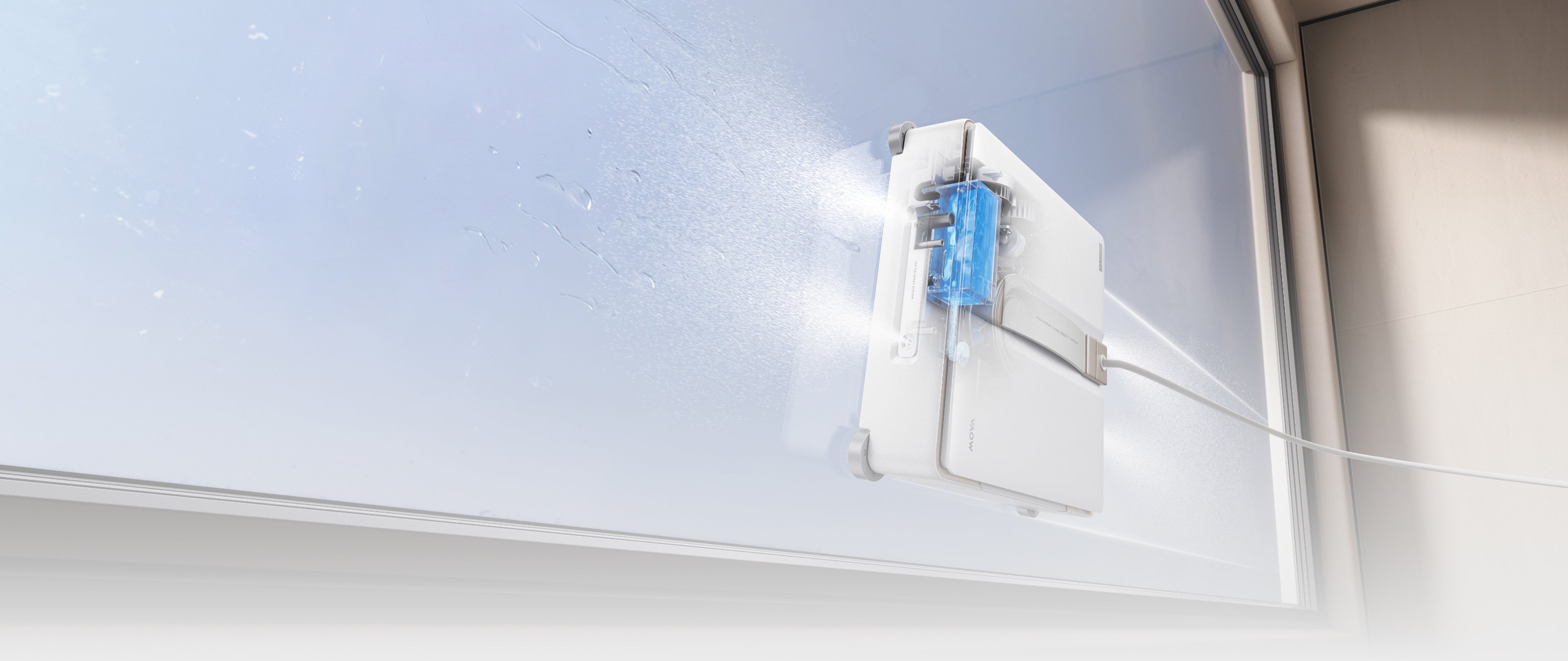 MOVA T1 Station Robot lave-vitres Humidifie tout au long du passage