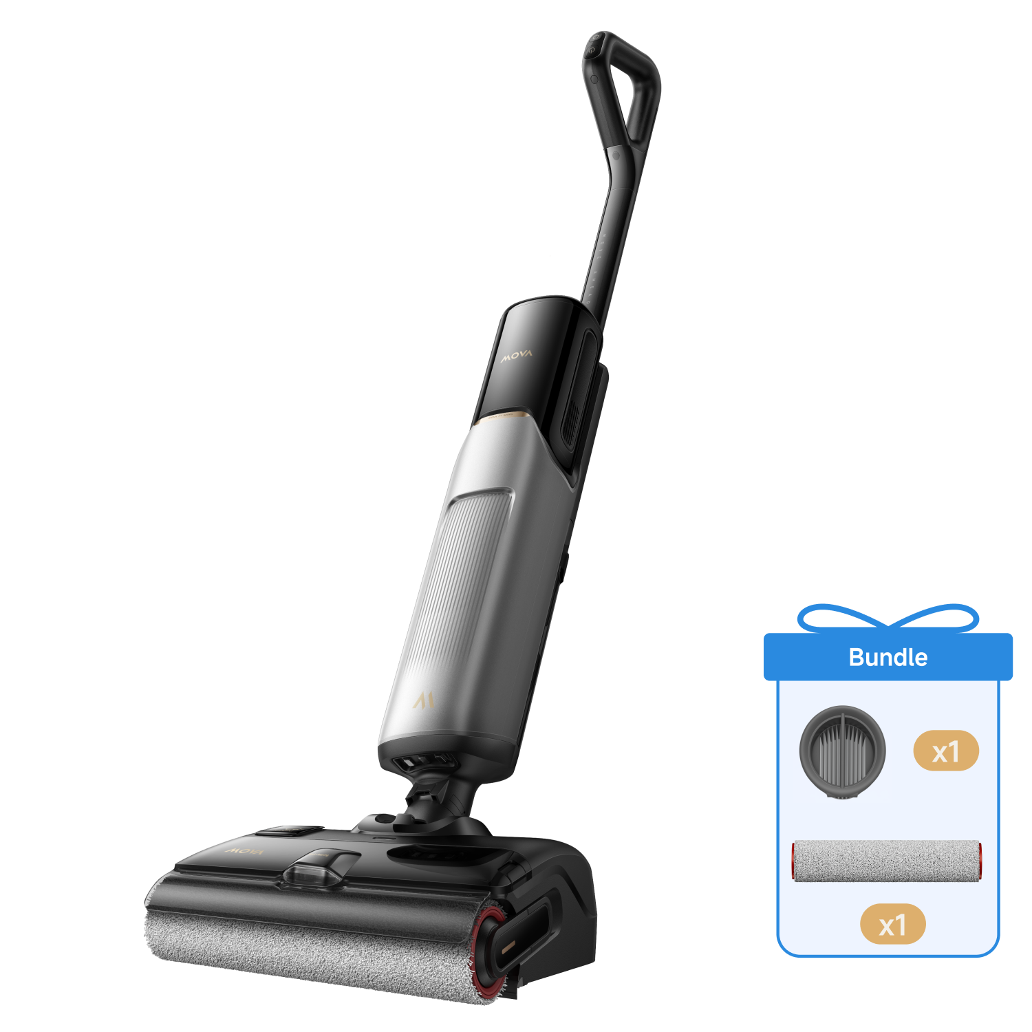Pack MOVA X4 Plus + brosse roulante et filtre aspirateur laveur